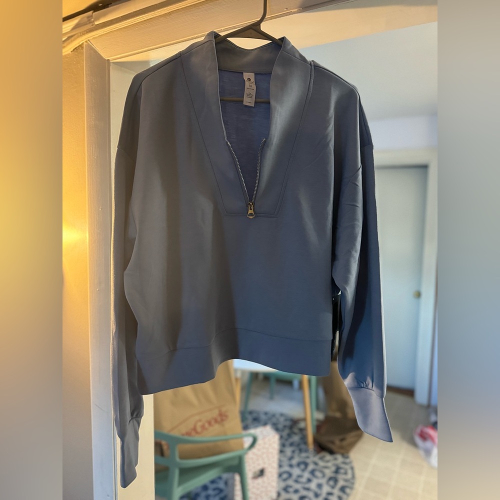 90 Degree By Reflex Blue Men's Sweater